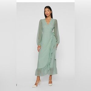 Vila VIEDEE L/S ANKLE WRAP DRESS